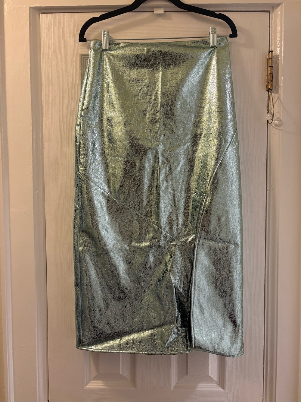 ASOS Metallic green Pencil Skirt